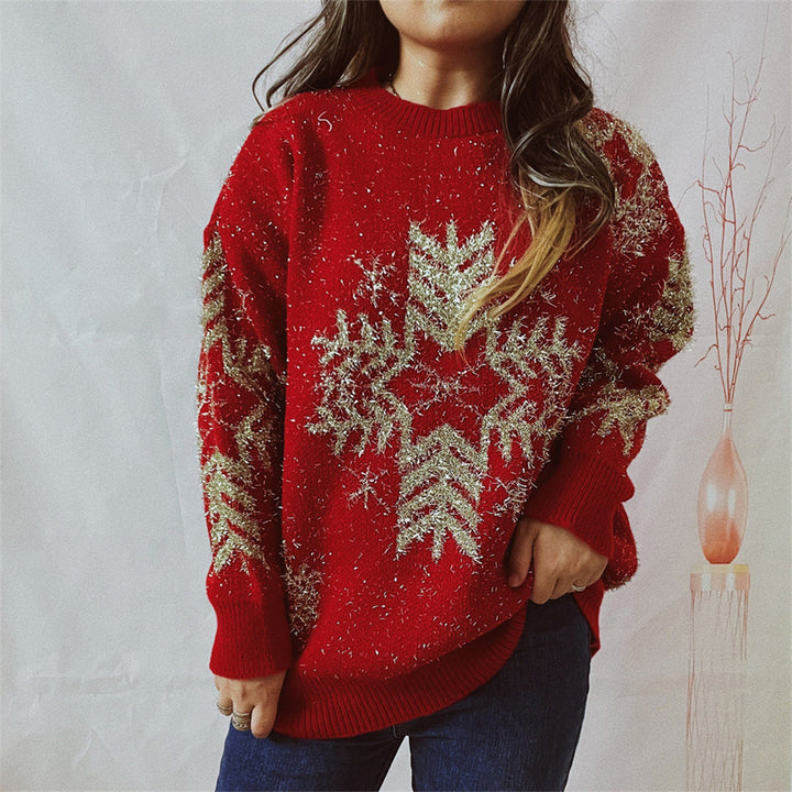 Womens Crew Neck Sweater Soft Knit Classic Fit - BritishMode