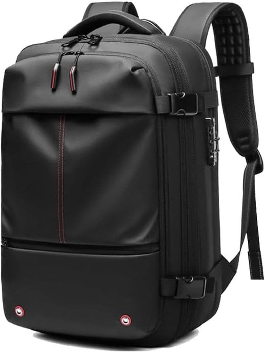 Unisex Expandable Compression Travel Backpack with Anti-Theft Lock