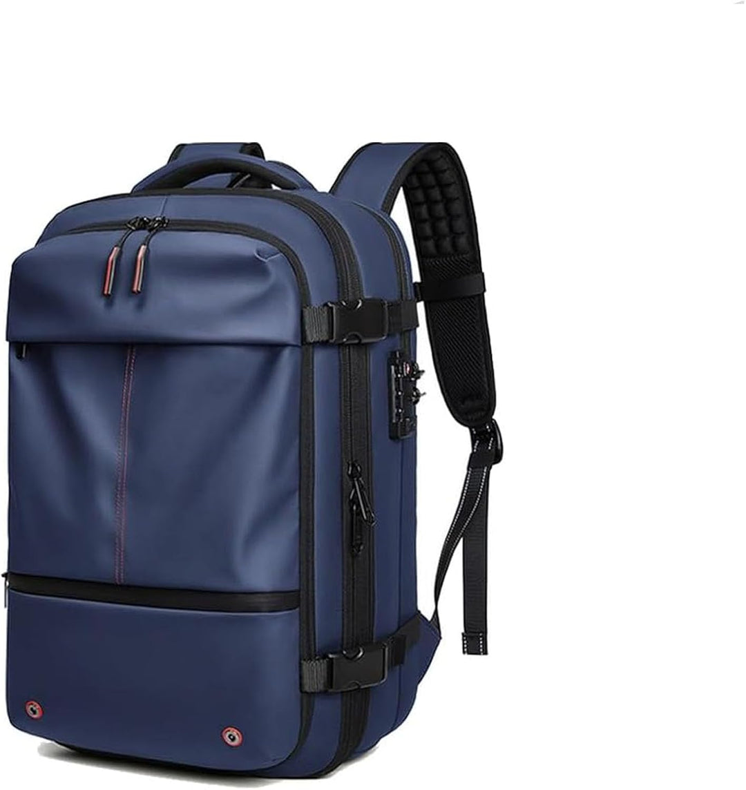 Unisex Expandable Compression Travel Backpack with Anti-Theft Lock