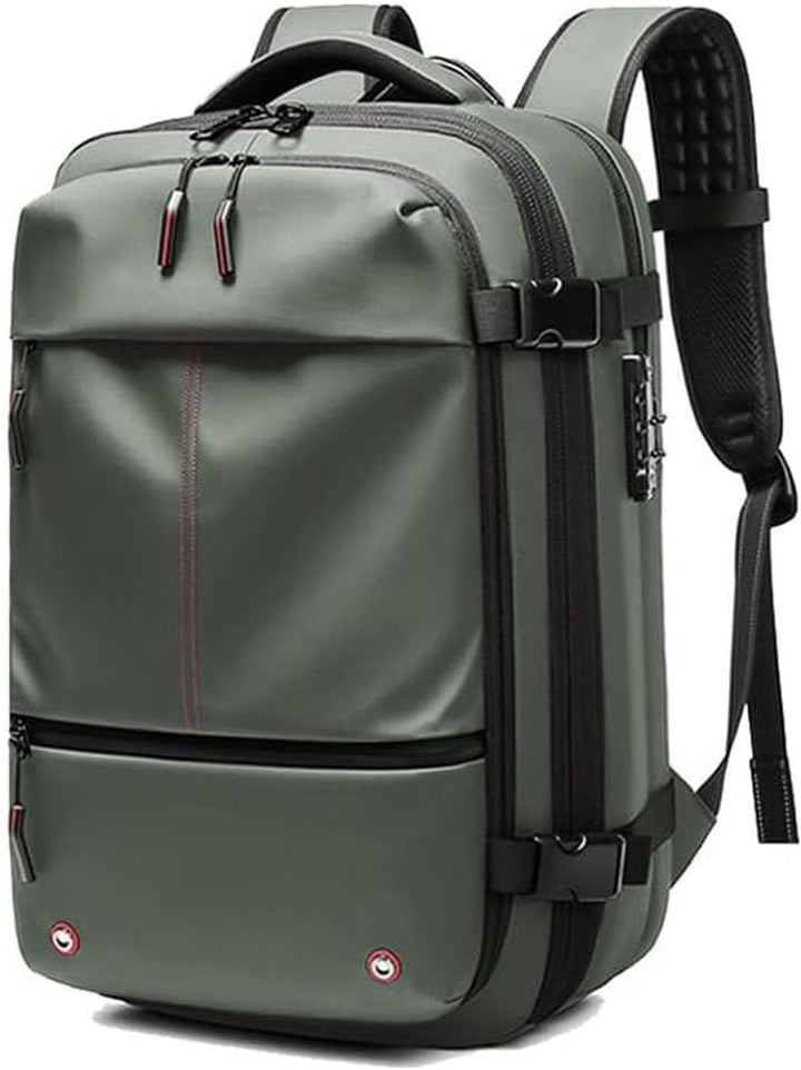 Unisex Expandable Compression Travel Backpack with Anti-Theft Lock - BritishMode