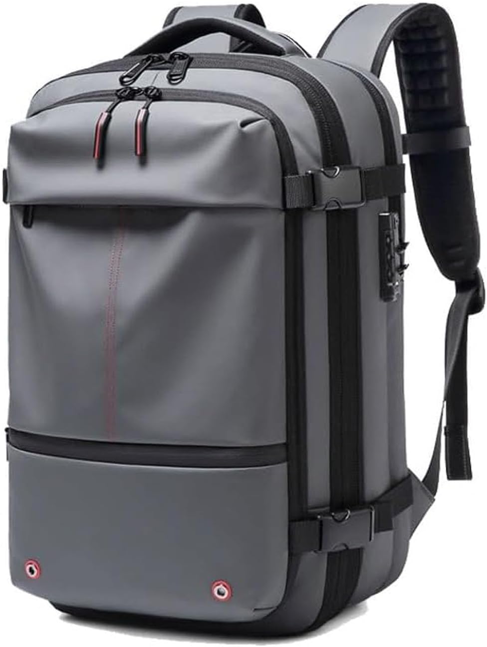 Unisex Expandable Compression Travel Backpack with Anti-Theft Lock