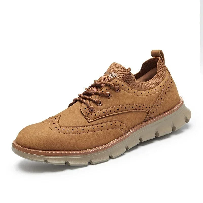 Mens Brogue Style Sneakers Classic Design