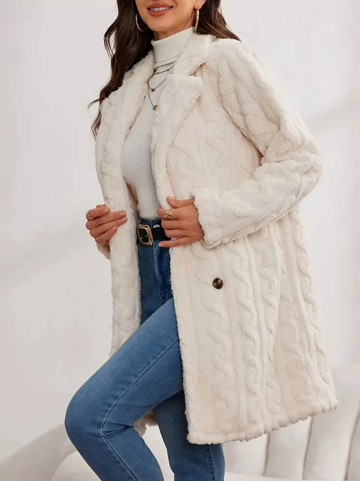 Womens Fleece Parka Coat Thick Warm Fit