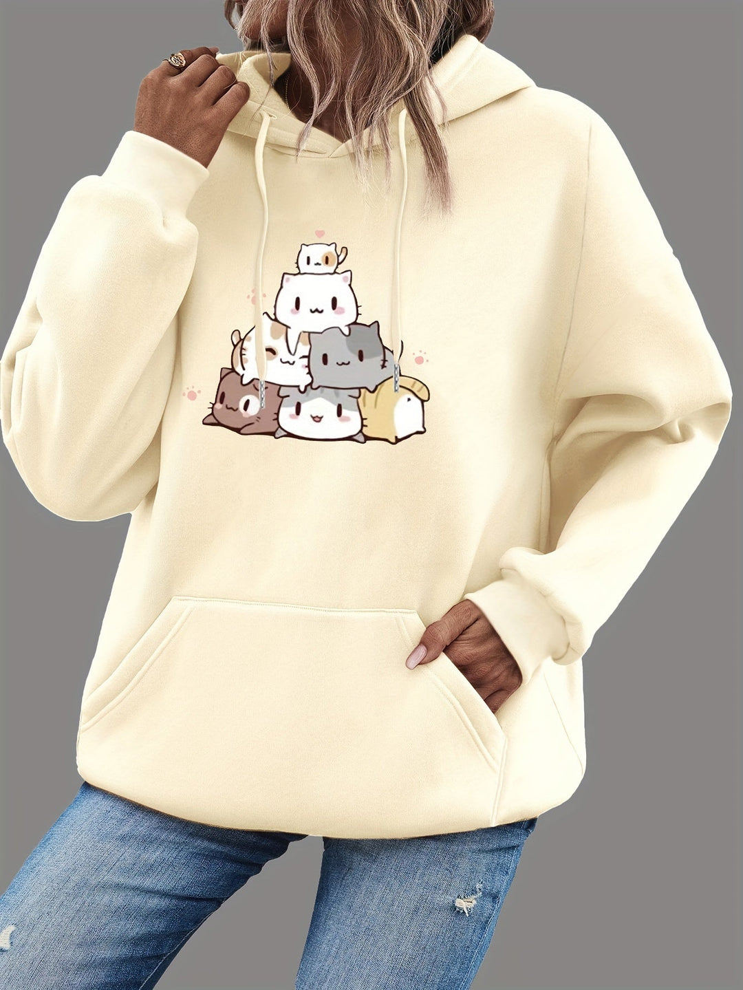Womens Hoodie Sweatshirt Warm Casual Fit