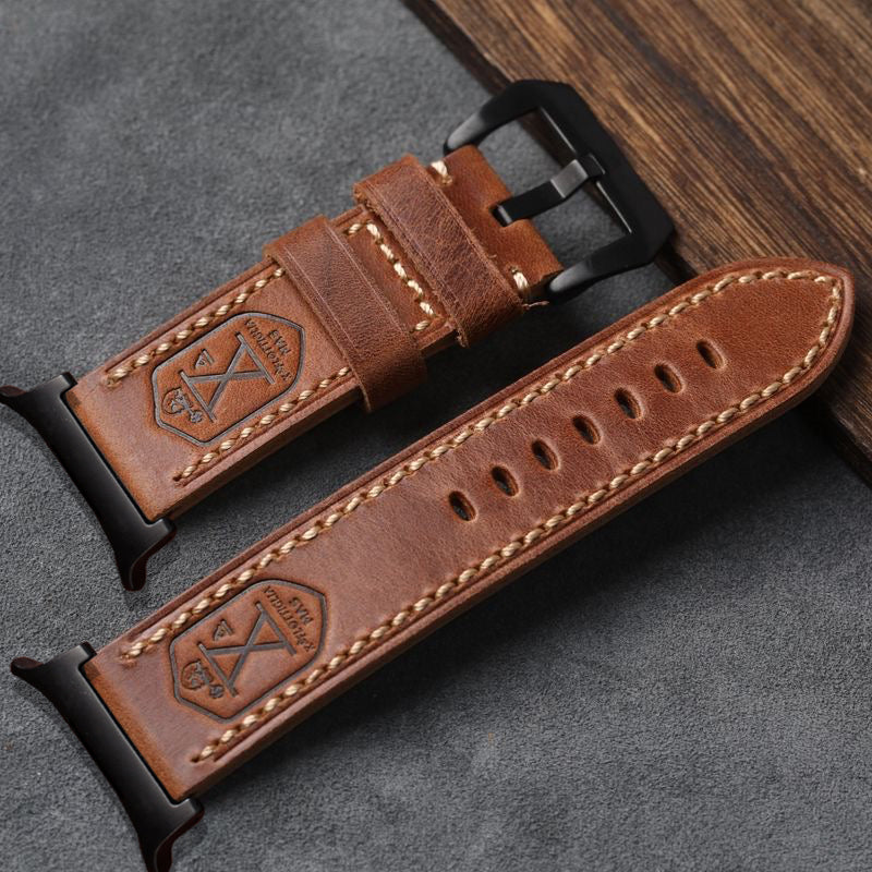 Unisex Genuine Leather Watch Band Classic Fit