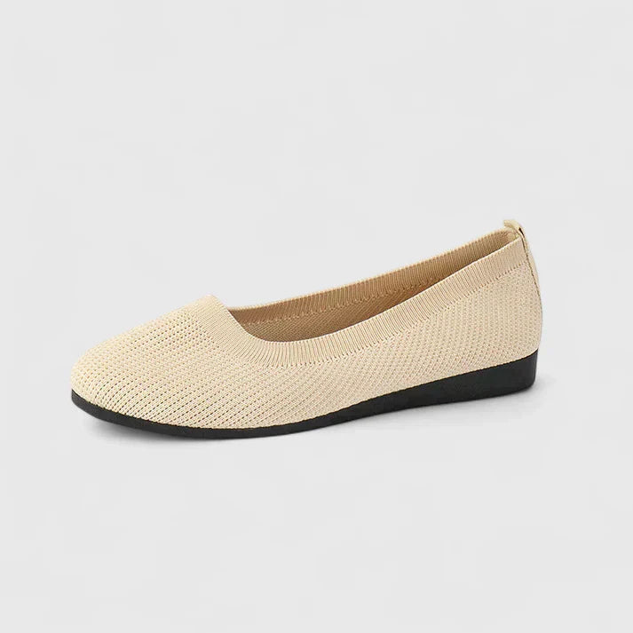 Womens Orthopedic Knit Ballet Flats Slip-On - BritishMode