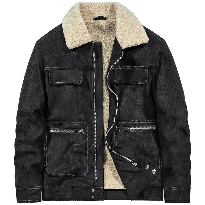 Mens Leather Jacket Classic Fit Vintage Style