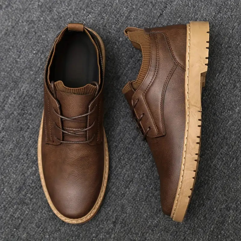Mens Oxford Shoes Genuine Leather Classic Fit