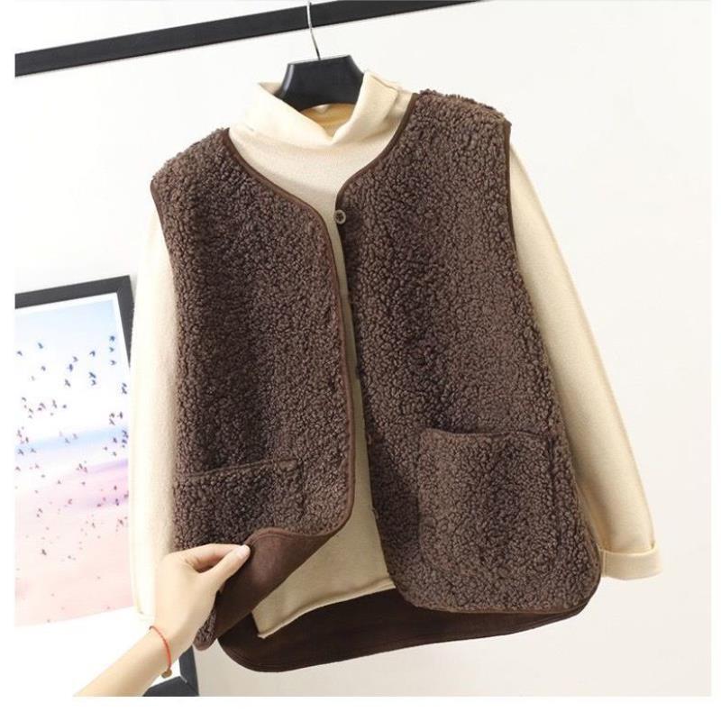 Womens Relaxed Fit Open Front Vest - BritishMode