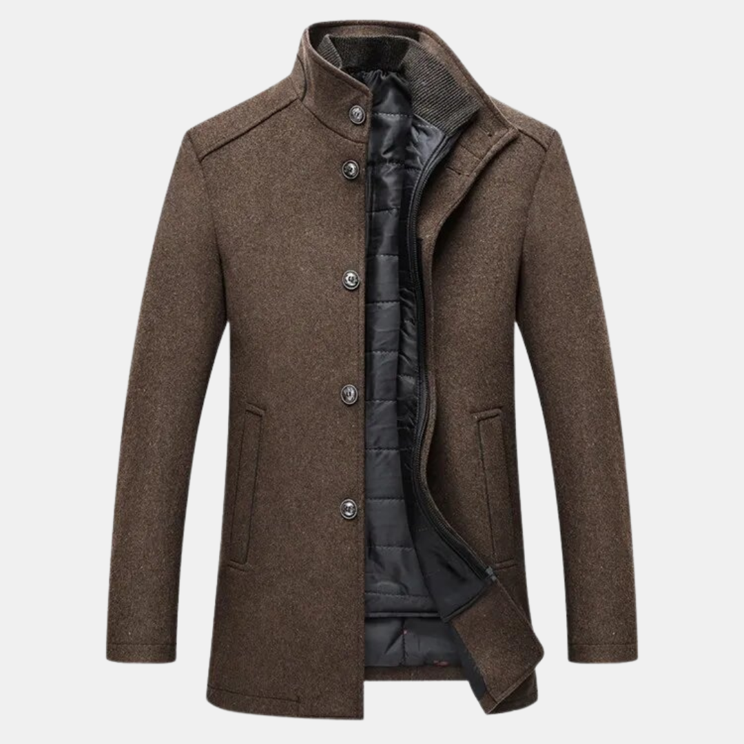 Mens Parka Jacket Padded with Fleece Lining Warm - BritishMode