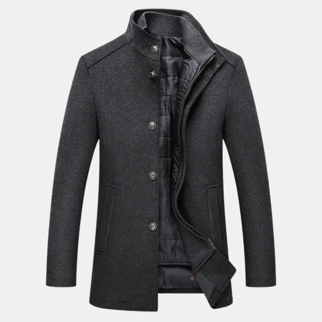 Mens Parka Jacket Padded with Fleece Lining Warm
