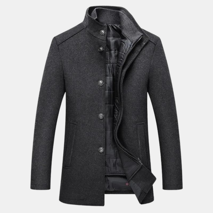 Mens Parka Jacket Padded with Fleece Lining Warm