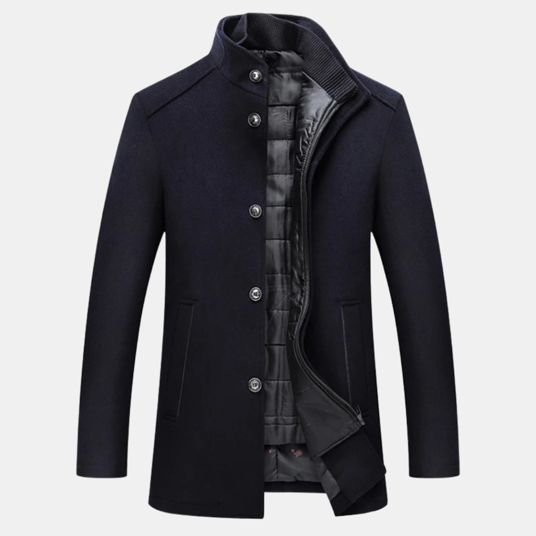 Mens Parka Jacket Padded with Fleece Lining Warm