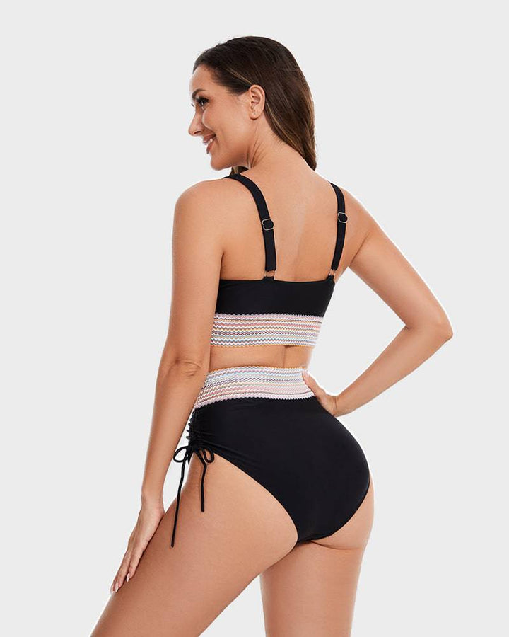 Womens Bikini with Woven Waistband