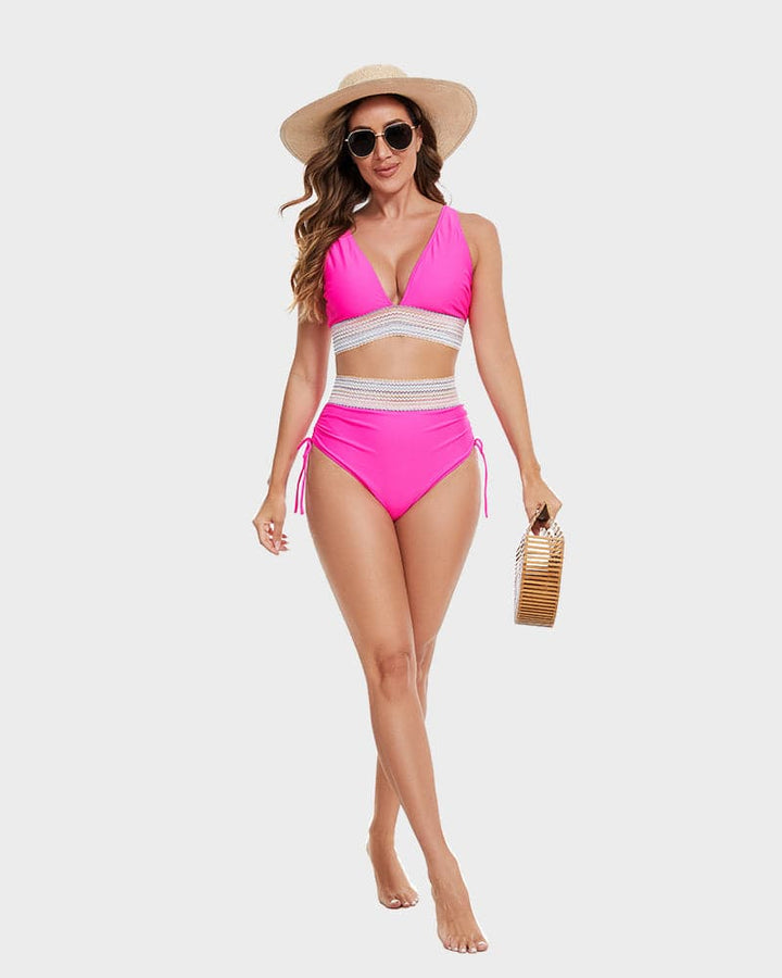 Womens Bikini with Woven Waistband