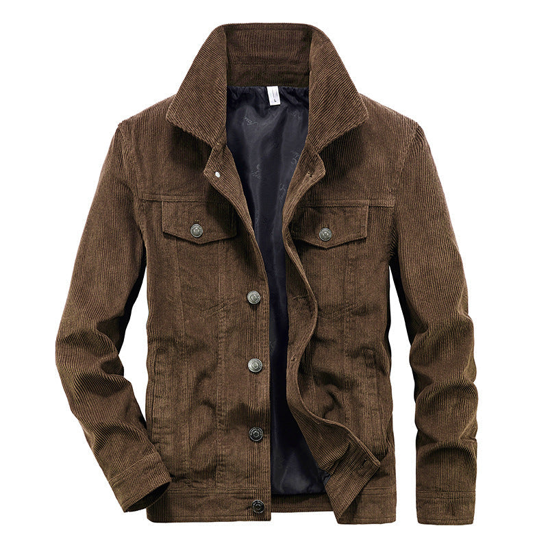 Mens Lightweight Corduroy Jacket Regular Fit - BritishMode