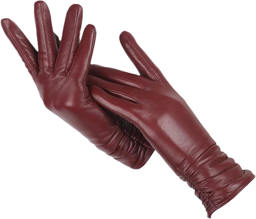 Womens Leather Gloves Classic Stylish Fit