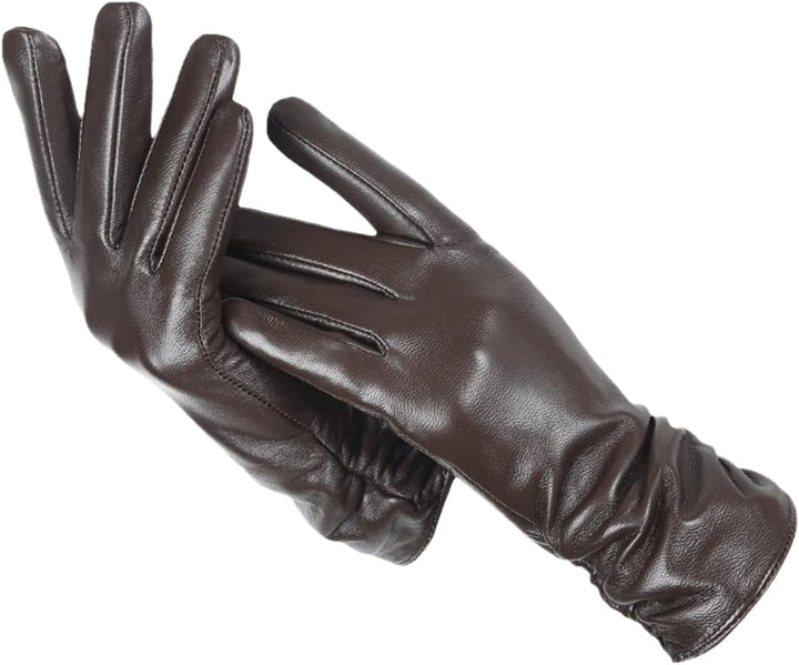 Womens Leather Gloves Classic Stylish Fit