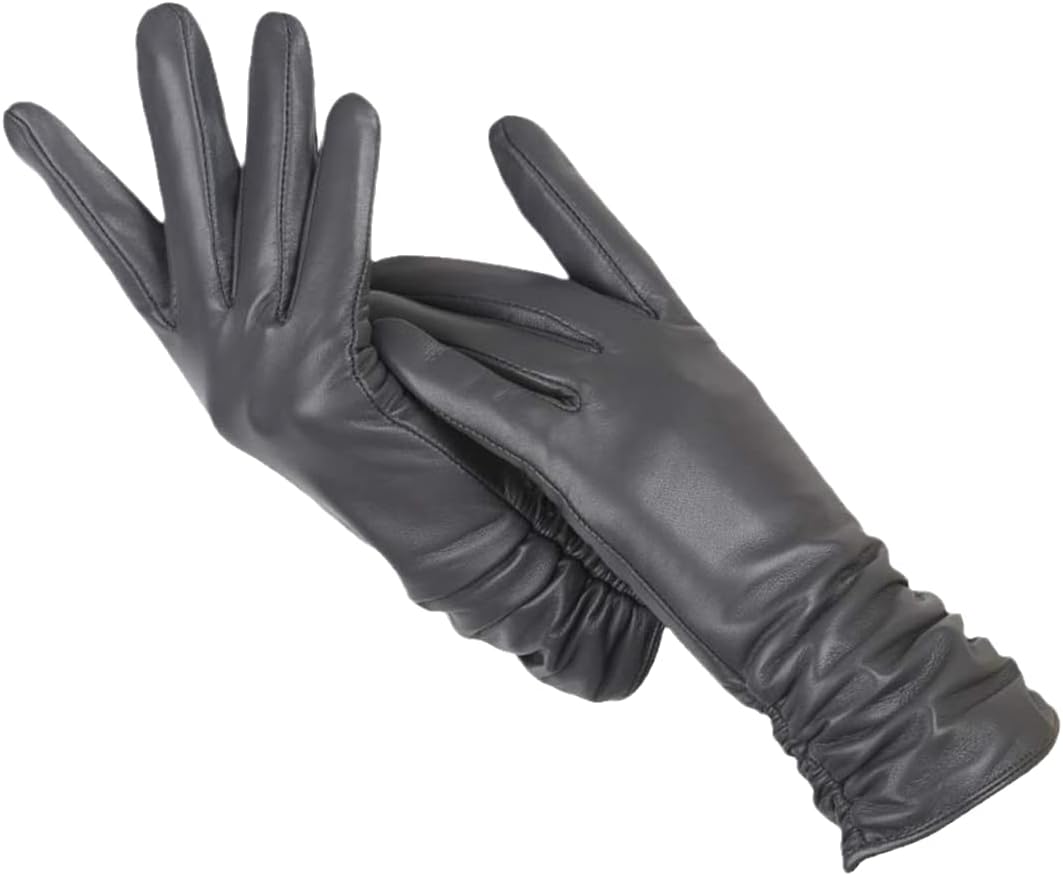 Womens Leather Gloves Classic Stylish Fit