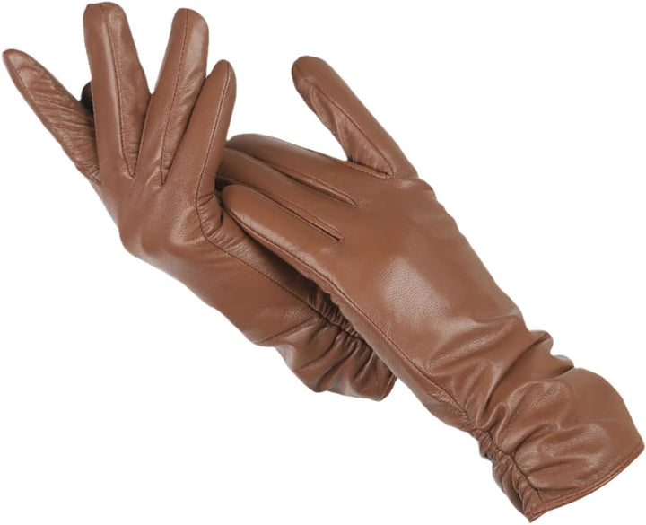 Womens Leather Gloves Classic Stylish Fit