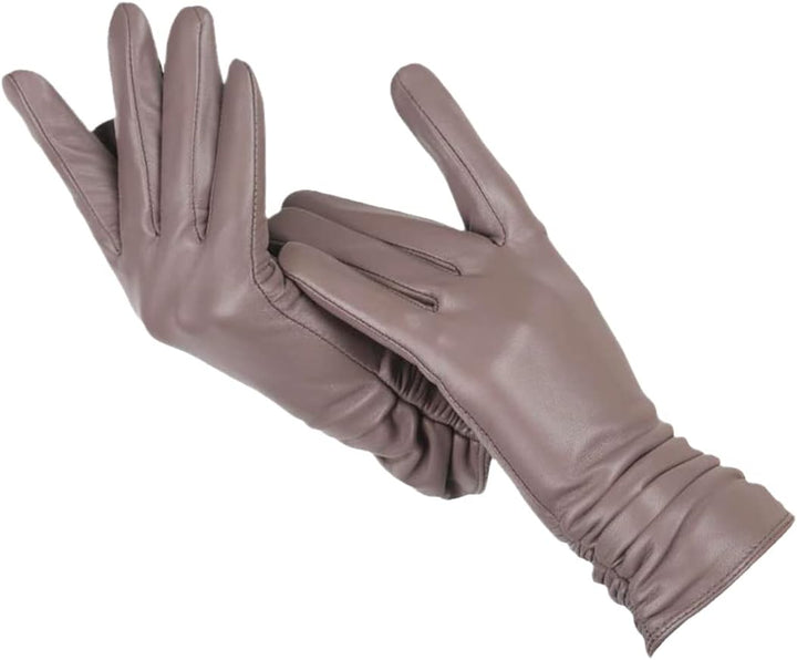 Womens Leather Gloves Classic Stylish Fit