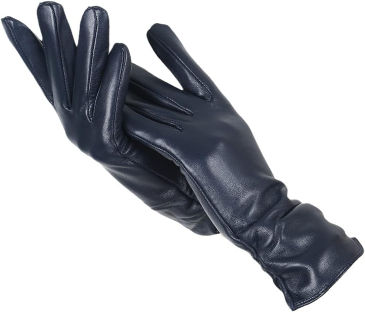 Womens Leather Gloves Classic Stylish Fit - BritishMode