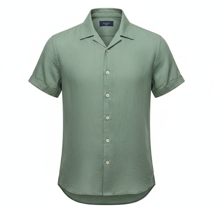 Mens Linen Shirt Classic Fit Summer