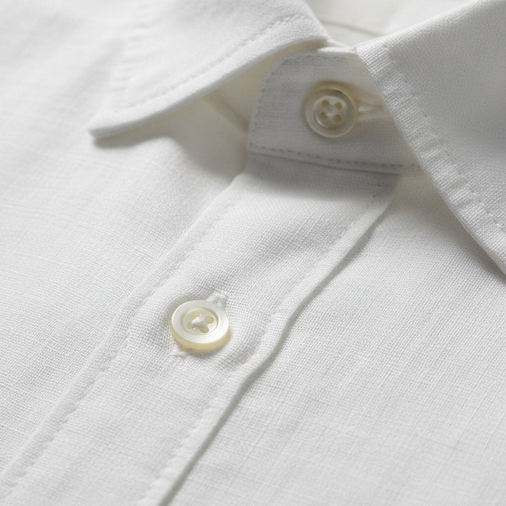 Mens Linen Shirt Classic Fit Summer