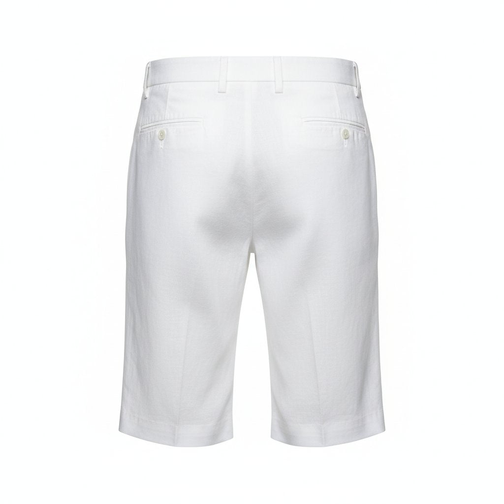 Mens Linen Tailored Summer Shorts - BritishMode