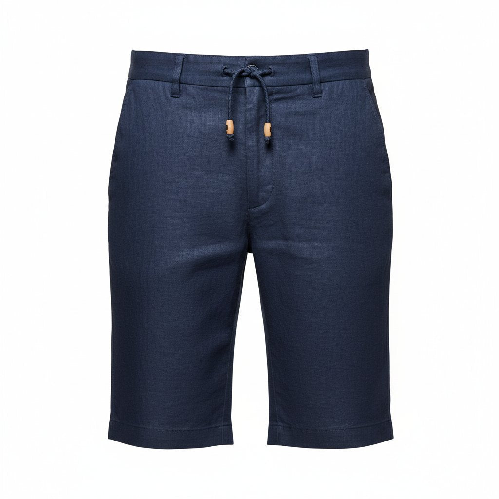 Mens Linen Tailored Summer Shorts