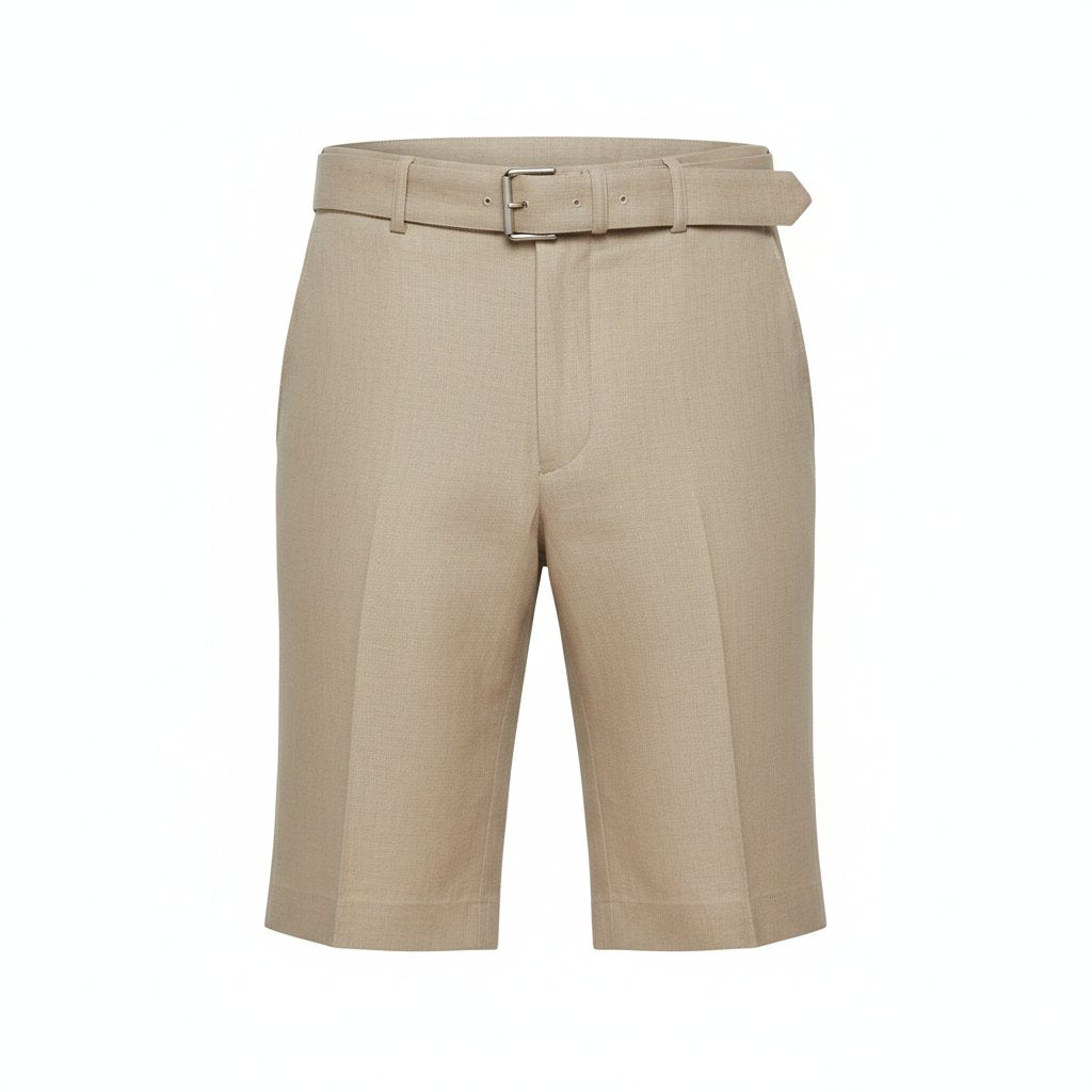Mens Linen Tailored Summer Shorts