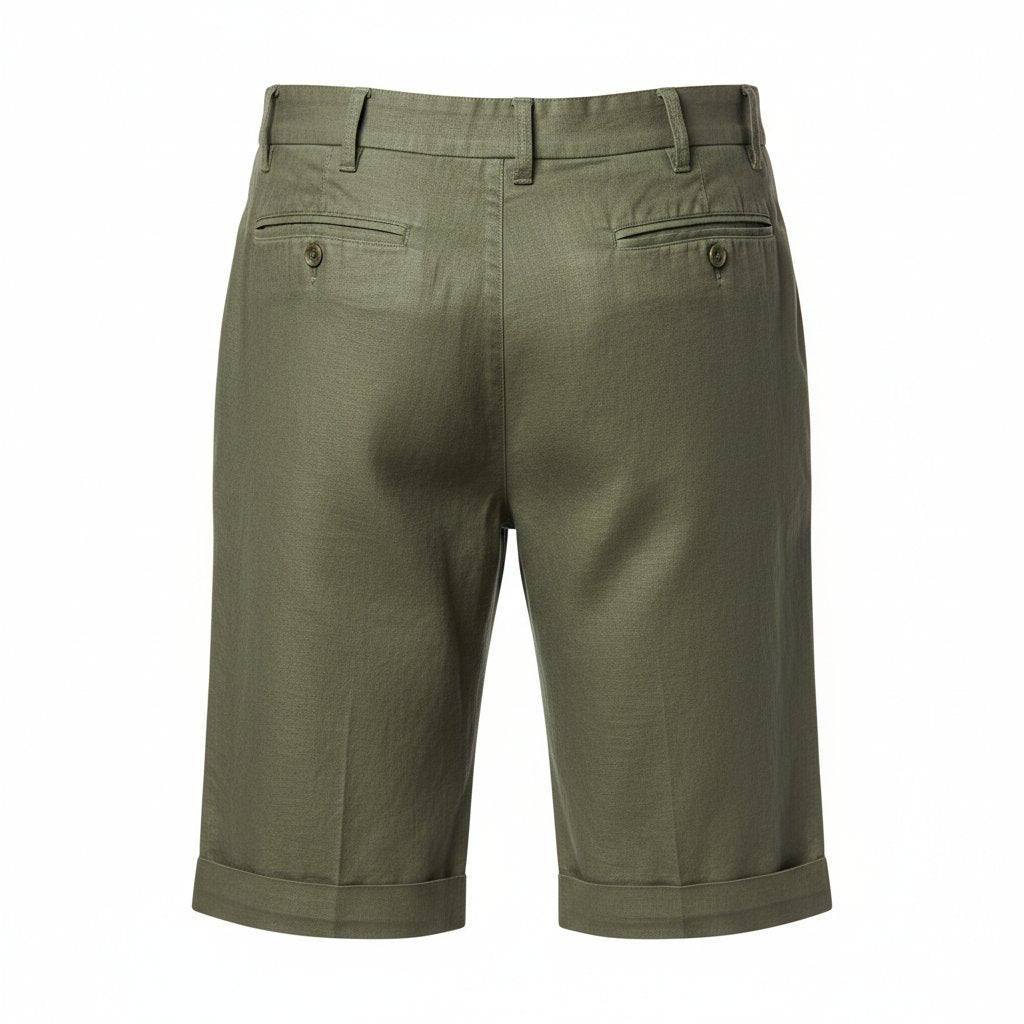 Mens Linen Tailored Summer Shorts