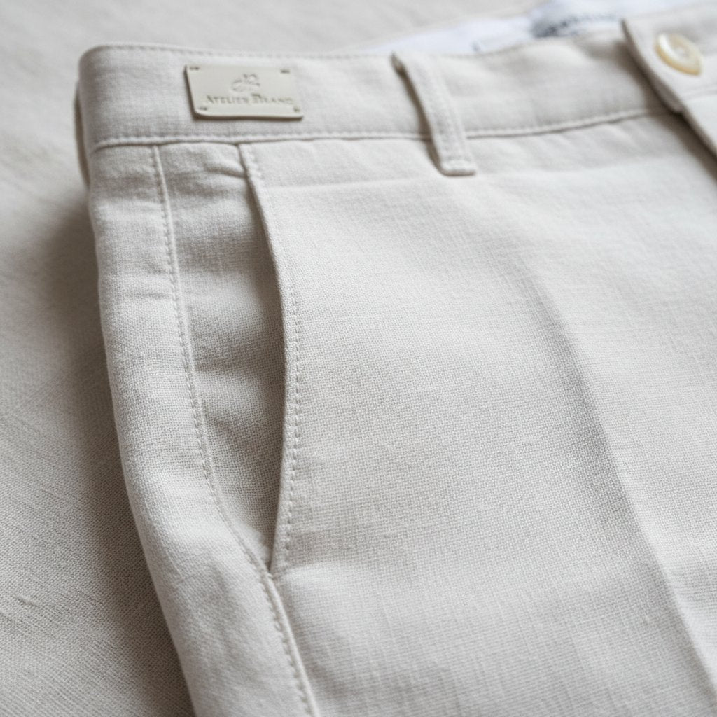 Mens Linen Tailored Summer Shorts