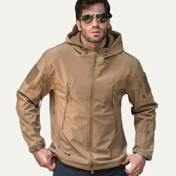 Mens Softshell Jacket Water Resistant Outdoor Fit
