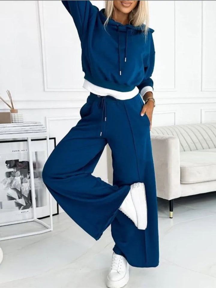 Womens Hoodie and Jogger Set Oversized Cozy Relaxed Fit