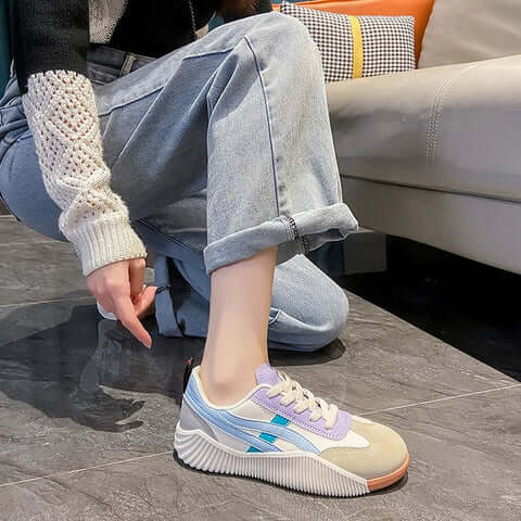 Womens Low Top Sneakers Sculpted Outsole