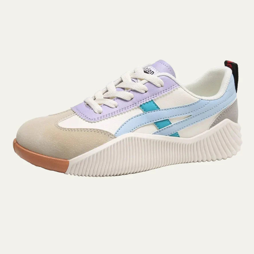 Womens Low Top Sneakers Sculpted Outsole - BritishMode