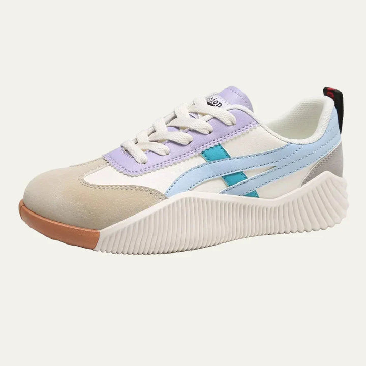 Womens Low Top Sneakers Sculpted Outsole - BritishMode