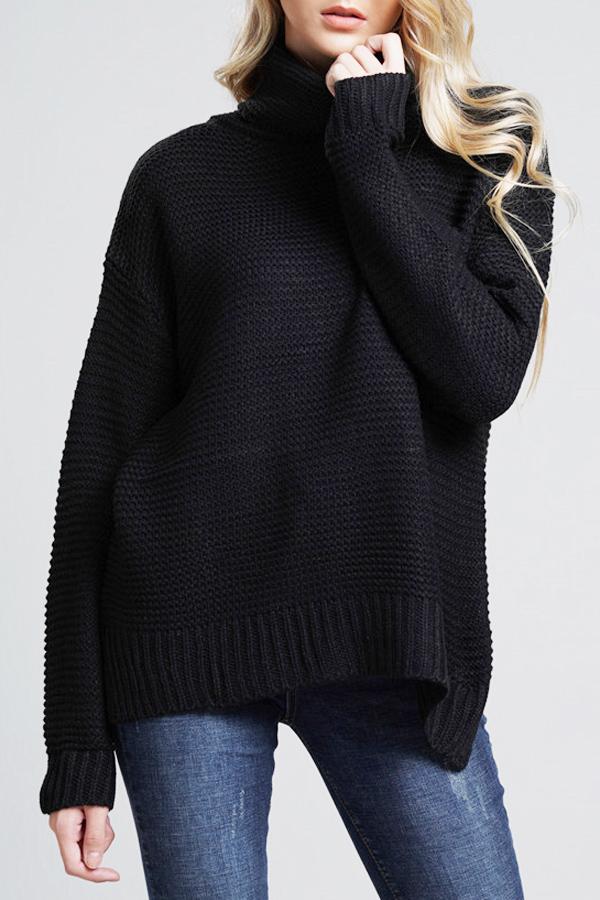 Womens Turtleneck Sweater Cozy Knit Winter