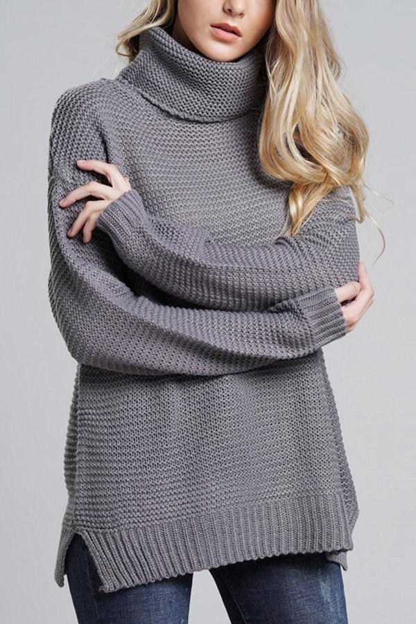 Womens Turtleneck Sweater Cozy Knit Winter