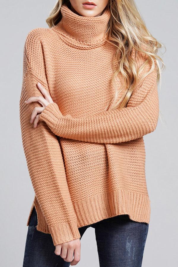 Womens Turtleneck Sweater Cozy Knit Winter