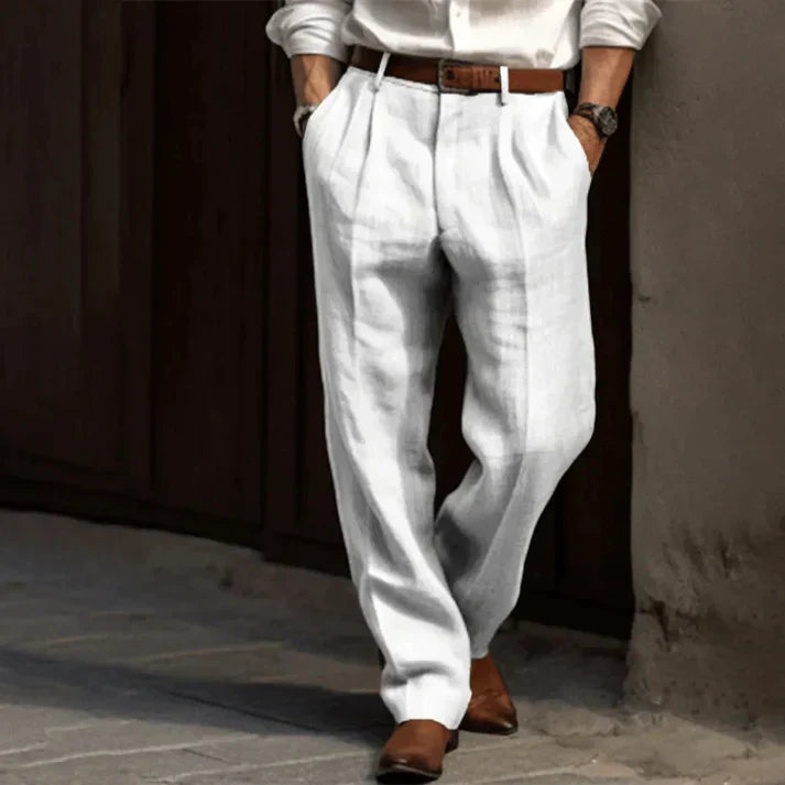 Mens Casual Pants with Pockets Regular Fit
