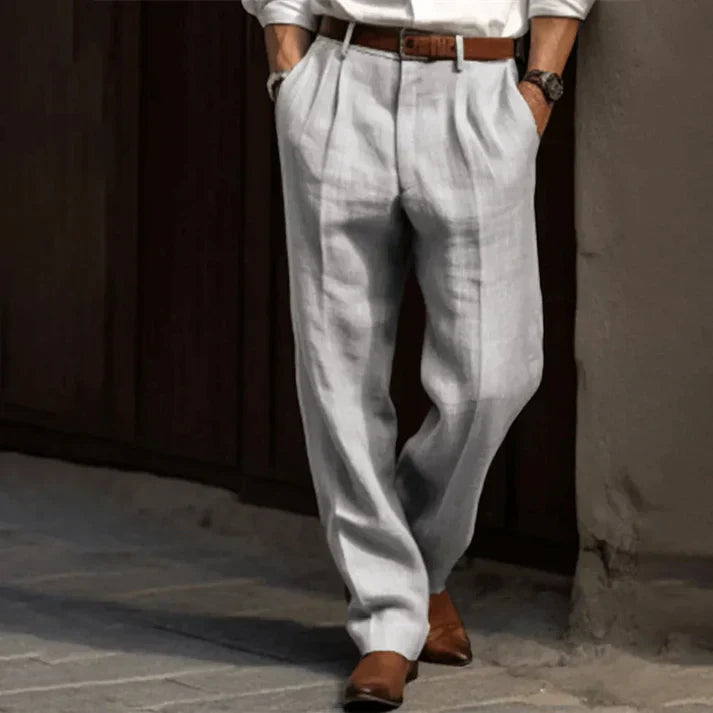 Mens Casual Pants with Pockets Regular Fit - BritishMode