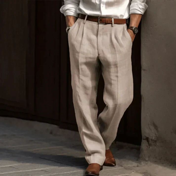 Mens Casual Pants with Pockets Regular Fit