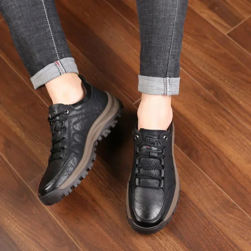 Mens Hiking Boots Leather Classic Style