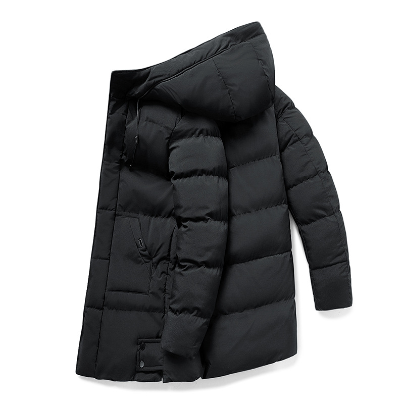 Mens Long Winter Coat Elegant Fit