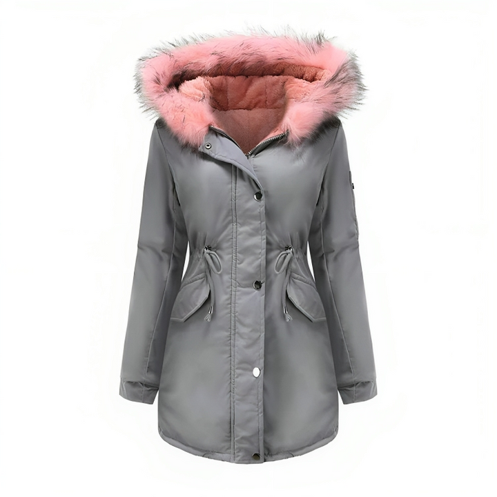 Womens Waterproof Parka Jacket Warm Insulated - BritishMode