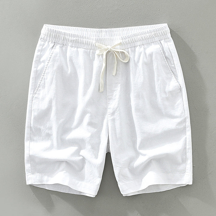 Mens Linen Beach Shorts Relaxed Fit