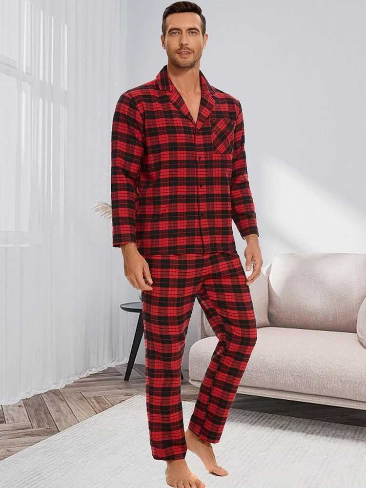 Unisex Pajama Set Cotton Classic Fit - BritishMode
