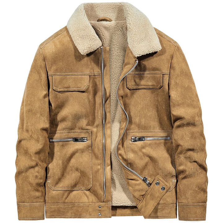 Mens Leather Jacket Classic Fit Vintage Style